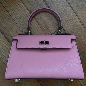 Pink Mini Handbag with Attachable Strap